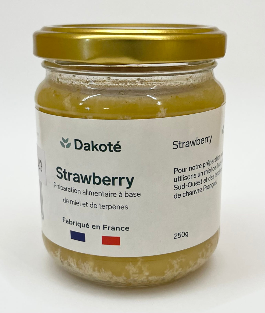 Strawberry, préparation à base de miel et de terpènes de chanvre Français